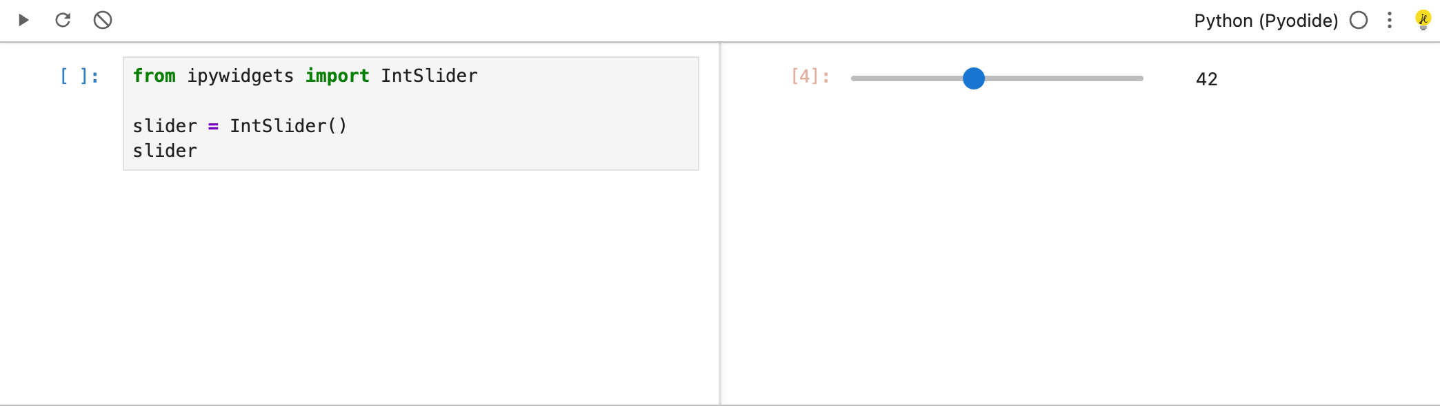 a screenshot showing an embedded single cell REPL with the new options